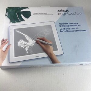 Cricut Brightpad Go Cordless LED Lightpad 5 Brightness Settings Indigo Open Box